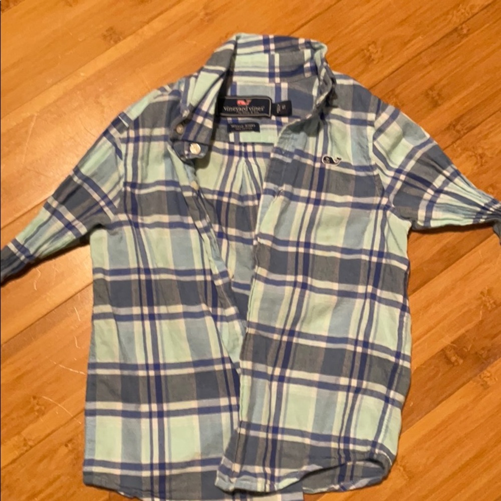 4t boys whale long sleeve button down